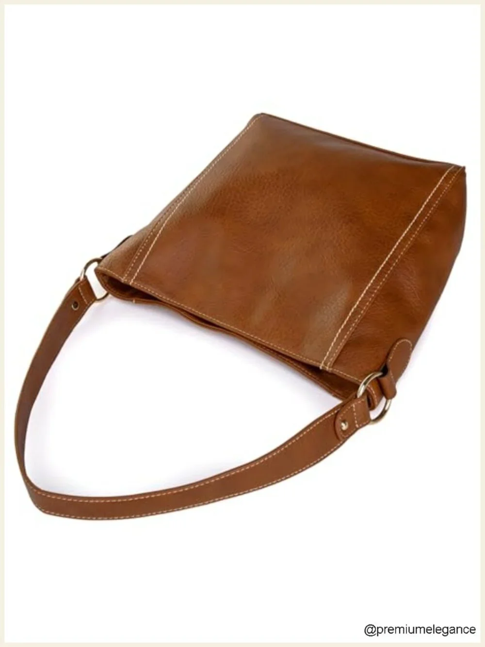 Trendy Soft Vegan Leather Hobo Shoulder Purse Handbag